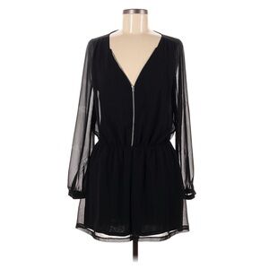 Express Black Long Sleeve Romper